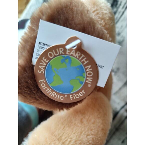 Dan Dee tan brown dog puppy stuffed animal plush new w/tags 9 inches - Picture 4 of 7